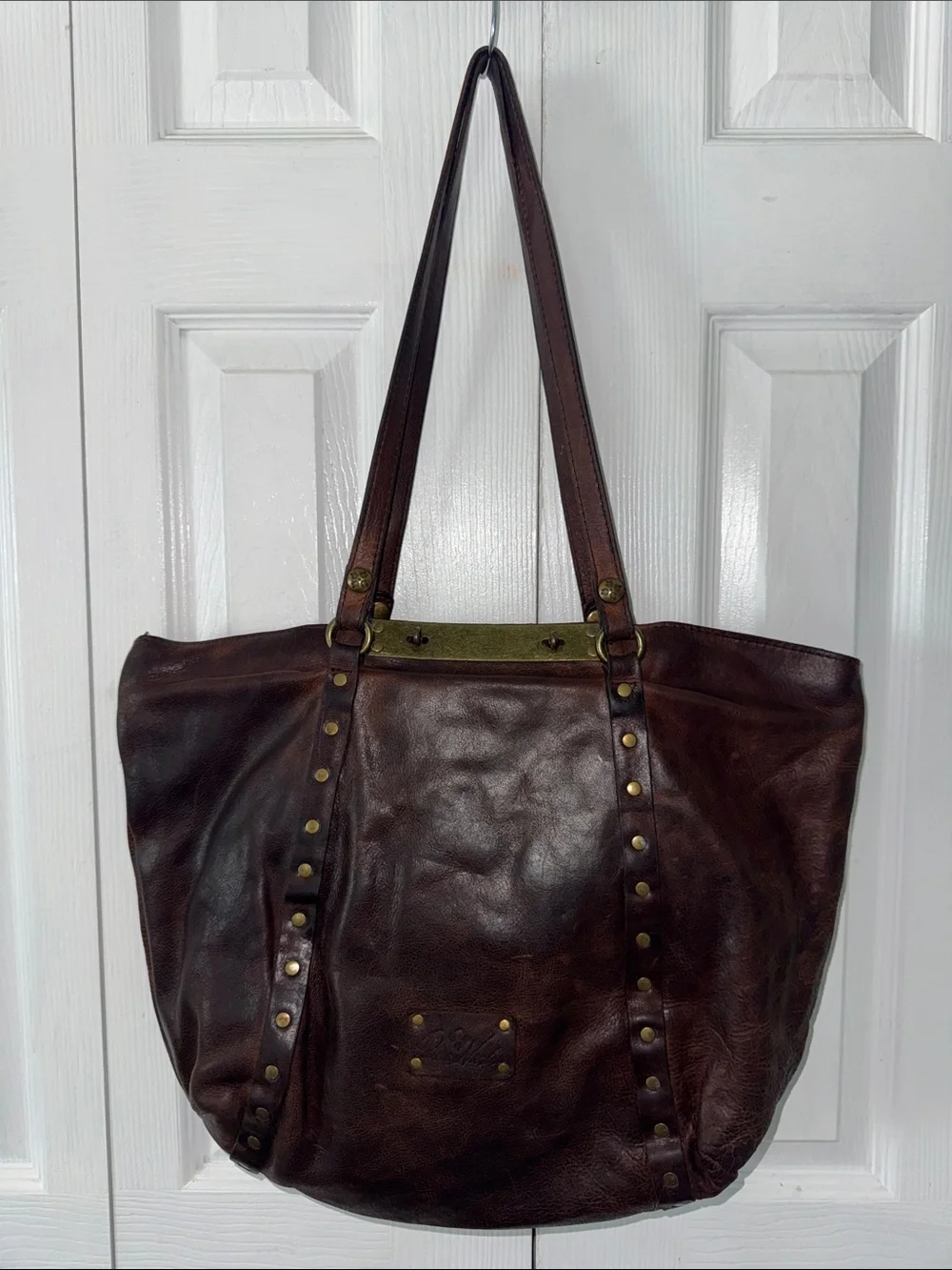 Patricia Nash Benvenuto Tote dark brown Large shoulder bag